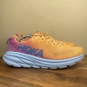 Hoka One One Rincon 3 Mock Orange Cyclamen Womens Size 9 Running Shoes 1119396